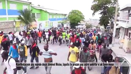 MANIFESTATION POU MANDE DEPA JOVNEL MOISE 29 MARS 2019
