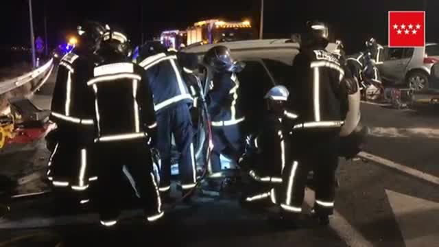 Dos hombres fallecen en un accidente de tráfico en Madrid