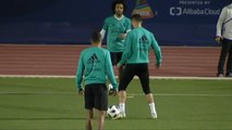 El Real Madrid completa su primer entrenamiento en Abu Dhabi