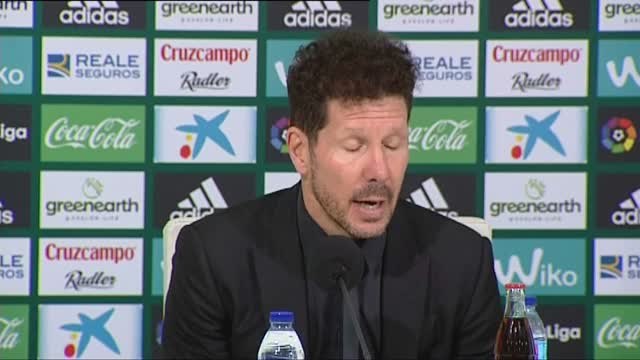 Simeone: El resultado es bueno y el resultado mejor