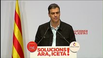 Pedro Sánchez dice que en Cataluña 