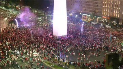 Buenos Aires celebra la victoria del River en Madrid