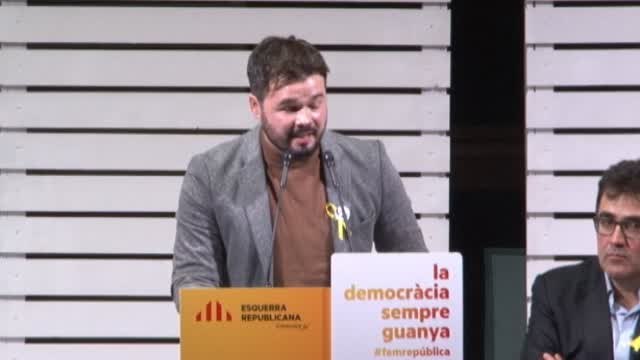 Rufián: La amenaza está en la Moncloa, en Ferraz y en la sede de Ciudadanos