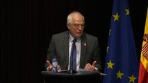 Un miembro de los CDR boicotea el discurso de Borrell en Bélgica