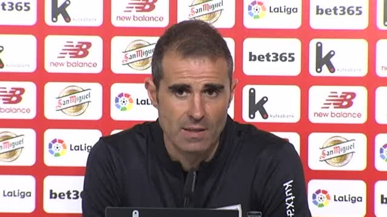 Garitano: "Tenemos que jugar con la misma ilusión como si estuviéramos arriba en la tabla"