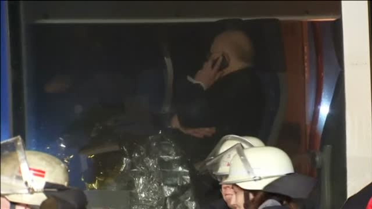 Al menos 45 heridos en un choque de trenes en Alemania