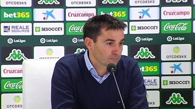 Asier Garitano concede que el triunfo del Betis ante la Real Sociedad fue justo