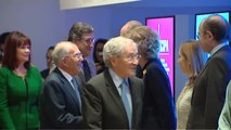 Los Reyes eméritos inauguran una exposición sobre la historia de la democracia en España