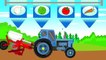 Big Tractor and Carrot Harvester Machine | Videos for Kids ' Blue Car and a set of carrots. Tale