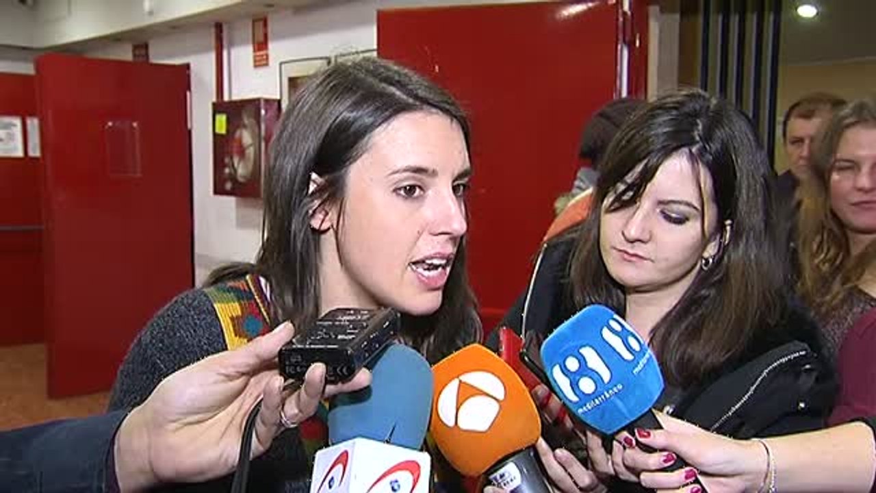Irene Montero cree "necesario" el recurso contra el artículo 155