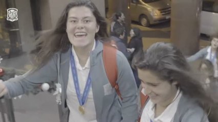La Sub-17 celebra el campeonato del mundo