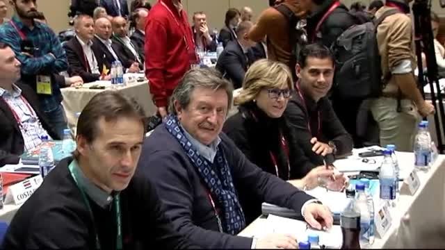 La delegación española de fútbol ya está en Moscú