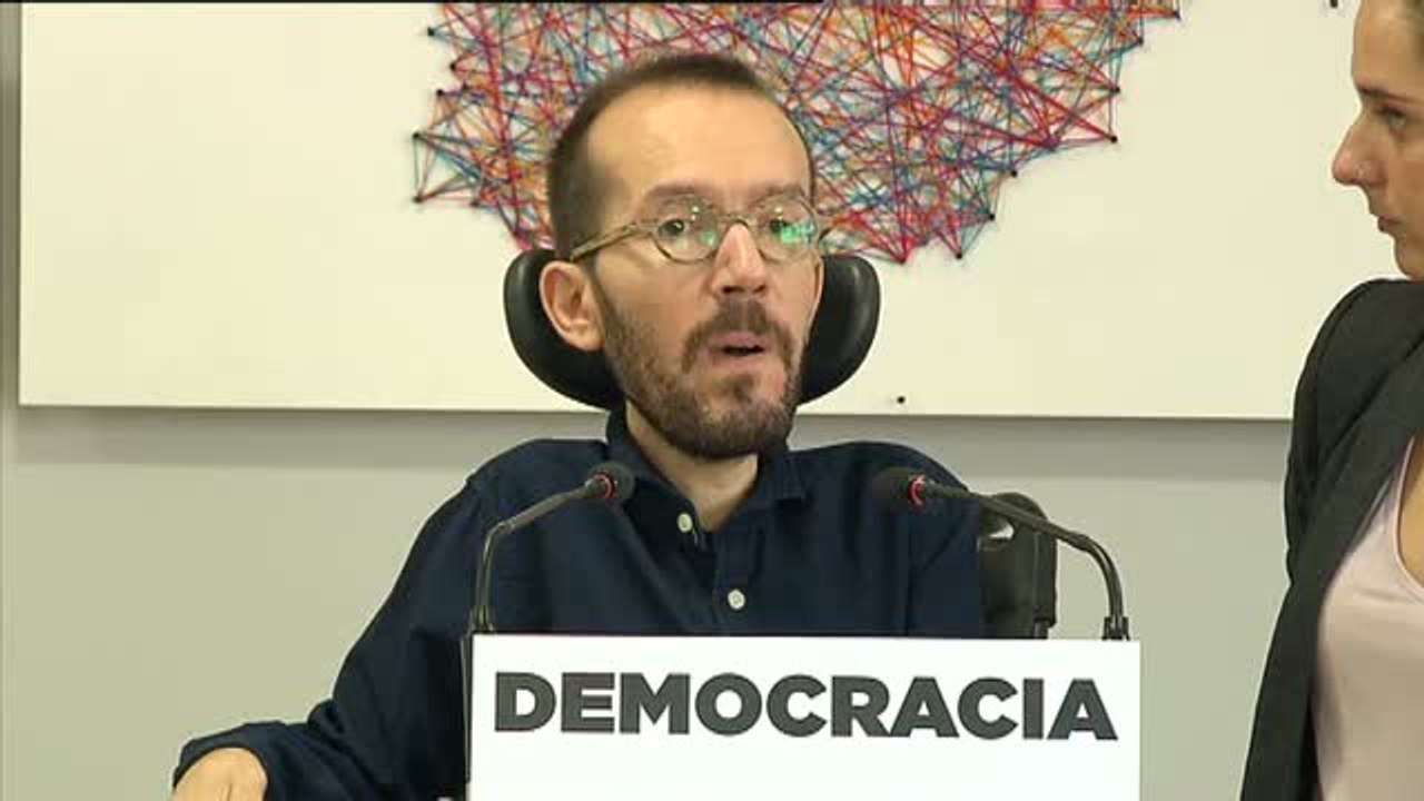 Echenique acusa al independentismo de "salirse de la realidad"