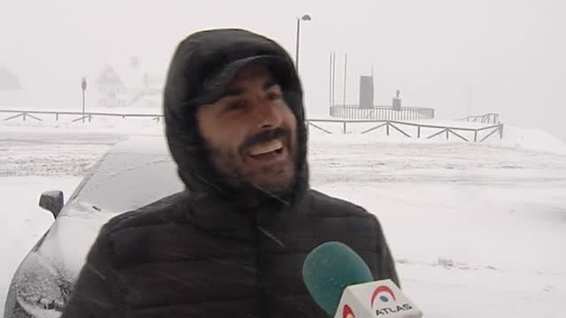 Los animales, los primeros en disfrutar de las primeras nevadas