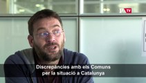 Discrepàncies amb els Comuns sobre Catalunya