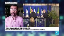 Bolsonaro in Israel: Brazil president visits western wall with Netanyahu