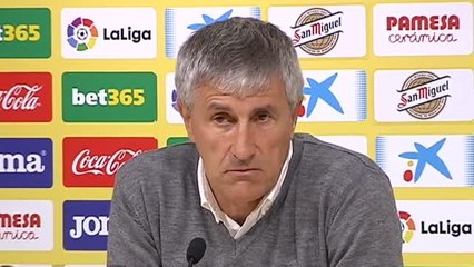 Setién: "La derrota no es del todo justa"