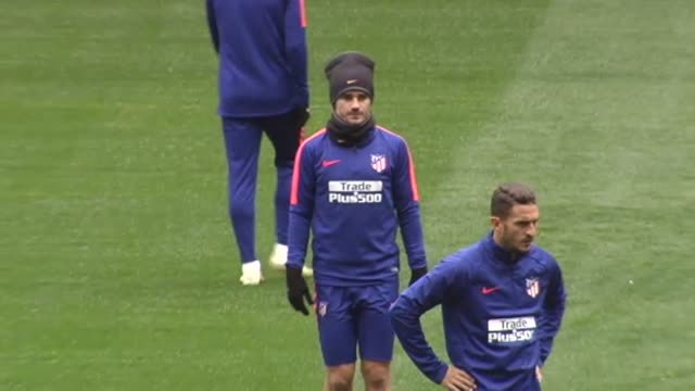 El Atlético de Madrid se prepara para la final ante el Barça