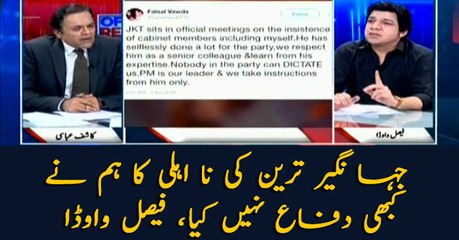 We never defended Jahangir Tareen's disqualification: Faisal Vawda