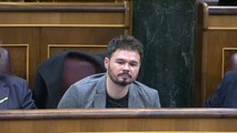 Rufián, expulsado del hemiciclo tras un intenso rifirrafe con Borrell