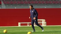 Berizzo sigue dirigiendo los entrenamientos del Sevilla CF