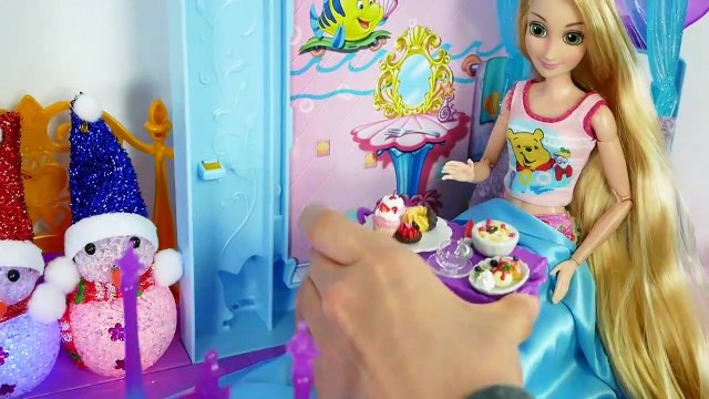 Barbie princesse Raiponce Royal Dream Castle Routine du Matin دمية باربي Castelo da Princesa Barbie
