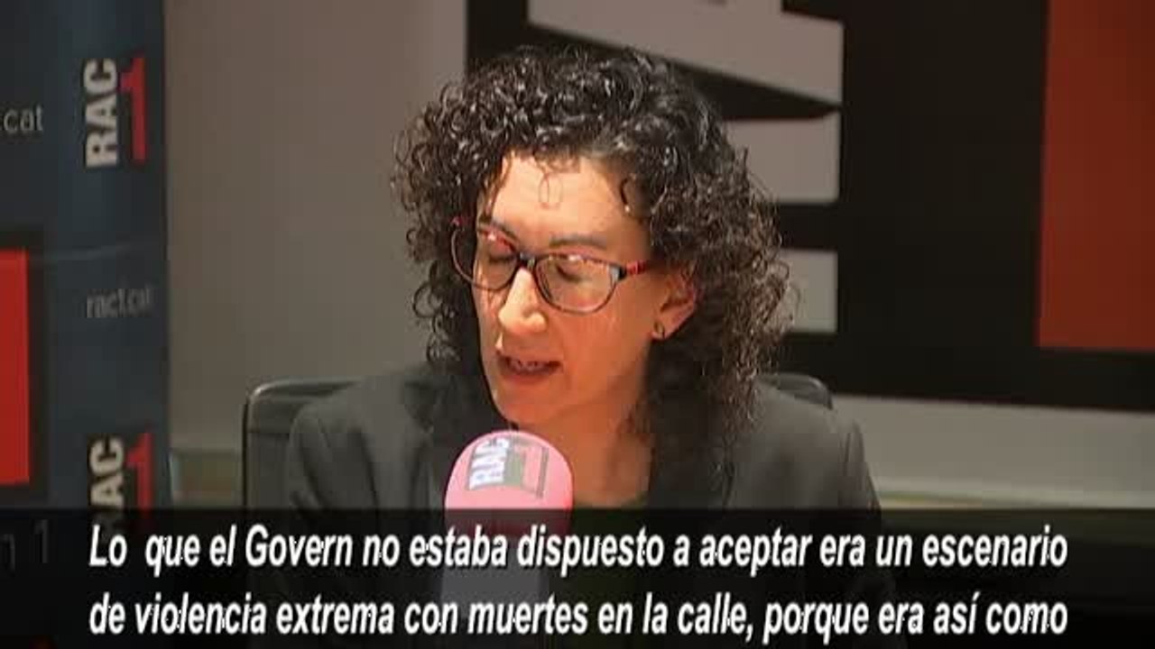 Marta Rovira afirma que el Gobierno amenazó con que "habría muertes en la calle" si seguían con la DUI