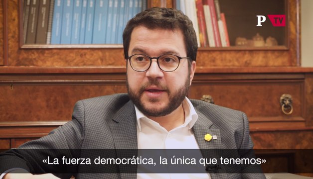 Entrevista Pere Aragonès fuerza democrática
