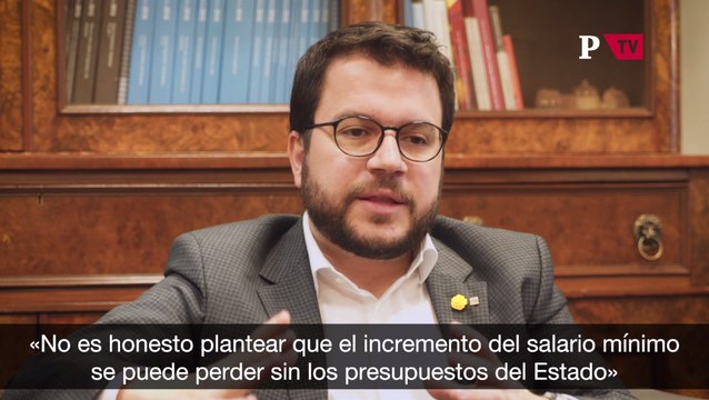 Entrevista Pere Aragonés presupuestos