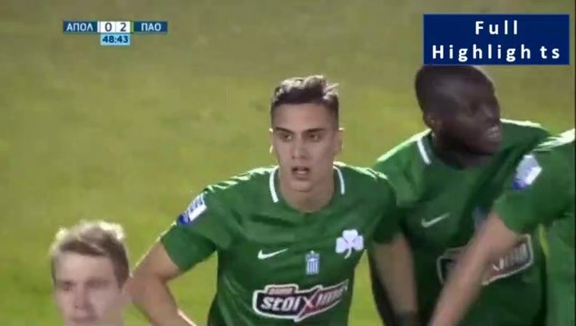 0-2 Argyris Kampetsis Goal - Apollon Smyrnis 0-2 Panathinaikos 01.04.2019
