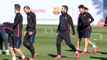 El FC Barcelona prepara el partido contra el Leganés sin Messi y sin los internacionales españoles