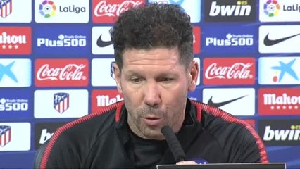 Simeone: "Nos vamos a enfrentar al mejor equipo del mundo"