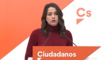 Ciudadanos pide explicaciones a Casado por los 