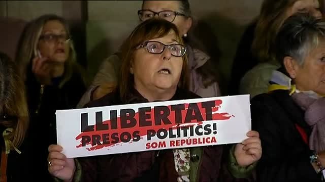 Concentración por la liberación de 'los Jordis' en Barcelona