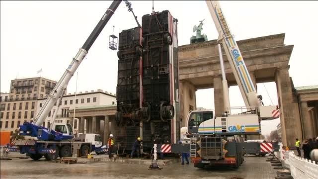 Una obra de arte en Berlín denuncia la guera en Siria