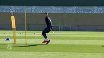 El Barça continúa con sus entrenamientos sin los internacionales