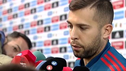 Jordi Alba: "La primera parte ha sido espectacular"