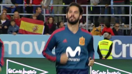 Isco, protagonista en el entrenamiento de la selección en Málaga