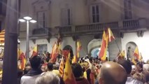 Multitudinaria concentración en Mataró por la unidad de España