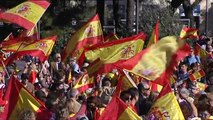 Manifestación en la madrileña Plaza de Colón por la unidad de España