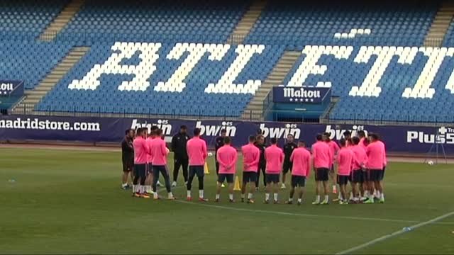 El Atlético de Madrid vuelve a entrenar en el Vicente Calderón