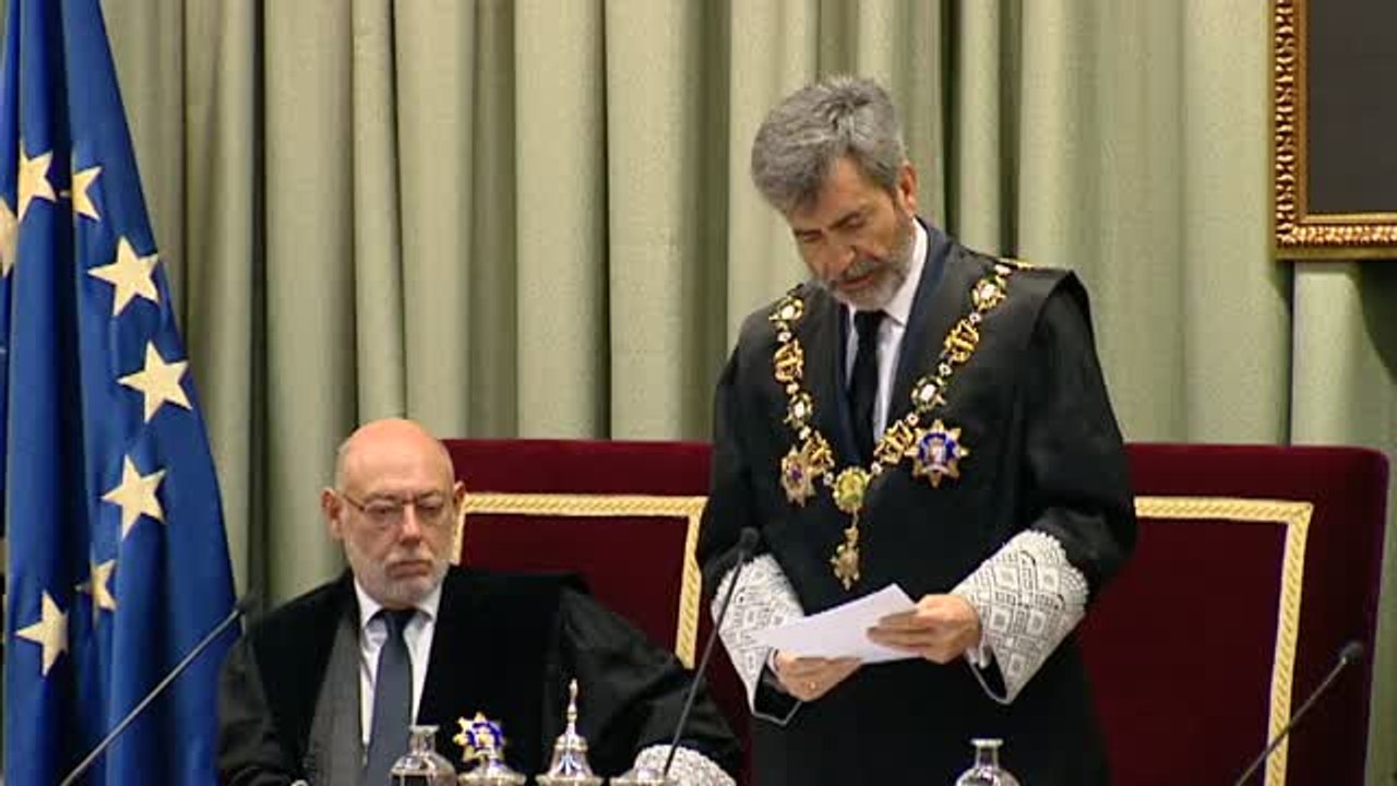 Lesmes apela a la "responsabilidad" de quienes ejercen "funciones públicas" para mantener el Estado de Derecho