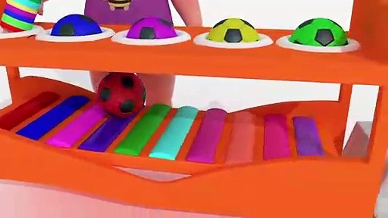 Baby Girl and Xylophone Toy Balls | Migic Music Instruments for Kids Children