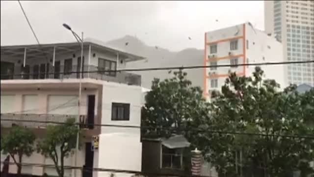 El tifón Darmey toca tierra en Vietnam