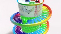 Fun Melodies with Xylophone - Surprise Eggs for Children | A lot of 3D Toys Balls for Kids Toddlers