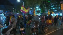Concentración en Barcelona de quienes defienden la permanencia de Cataluña en España