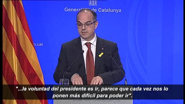 Turull dice que ya veremos si es materialmente posible que Puigdemont vaya al Senado