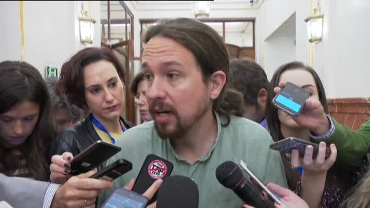 Pablo Iglesias: "Queremos derrotar el proyecto de los independentistas, pero no por la fuerza"