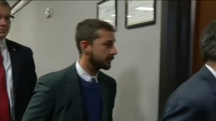 El actor Shia LaBeouf, condenado condenado por resistencia a la autoridad y desorden público