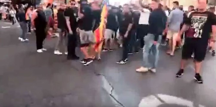 Pepe Herrero, en la contramanifestación ultra durante la Diada del País Valencià